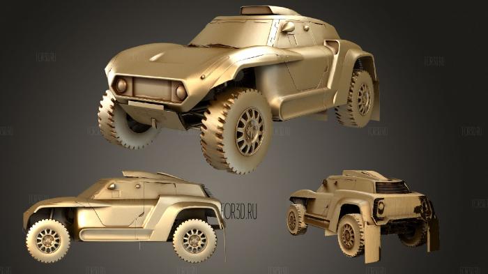 Mini Buggy Dakar stl model for CNC